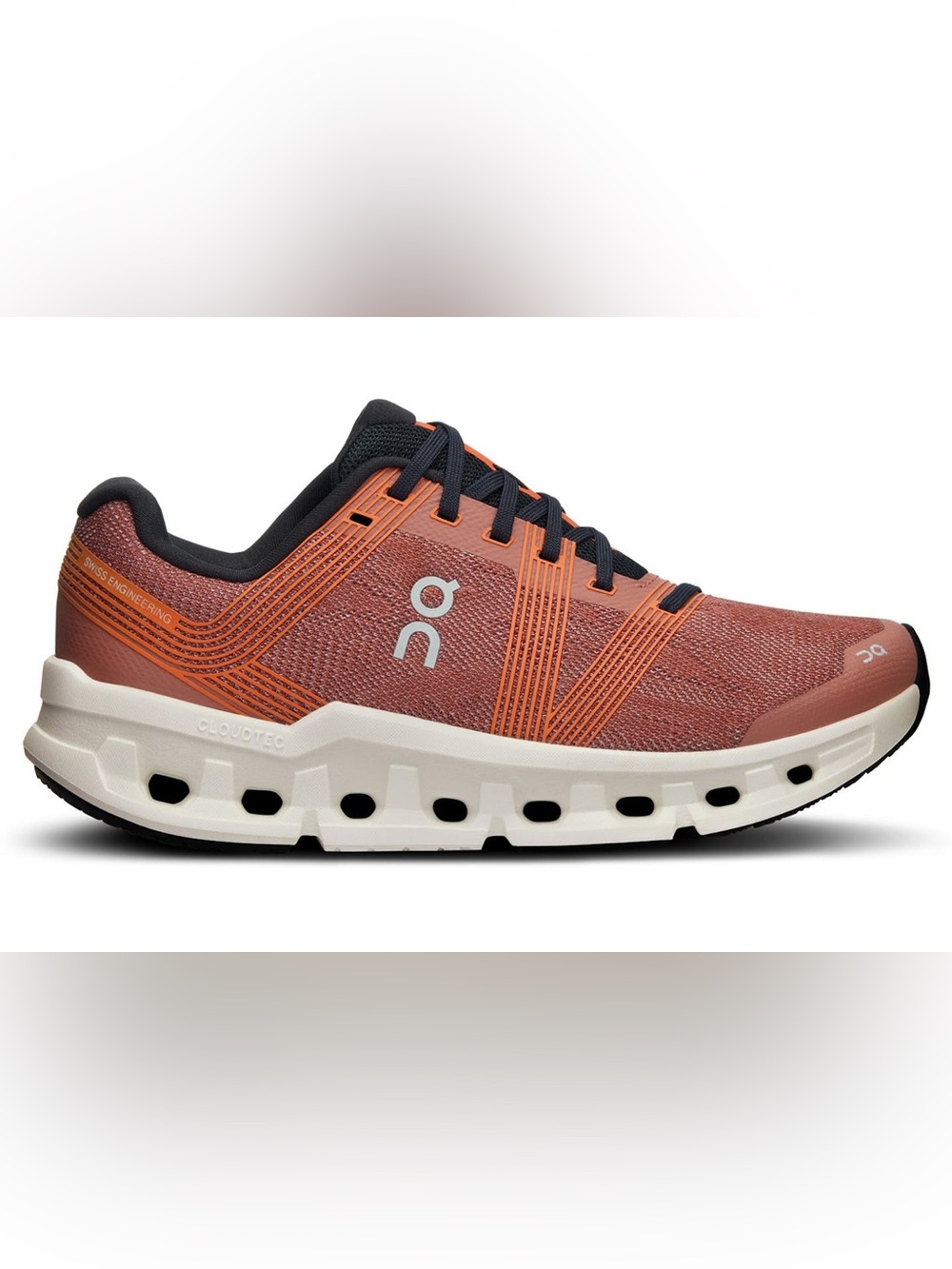 On Running Cloudstratus Men’s Running Shoes - Rust Orange & Black